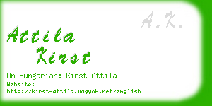 attila kirst business card